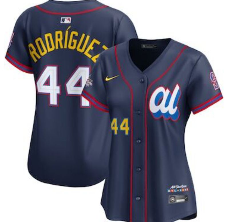 Men 2025 Seattle Mariners 44 Rodriguez dark Blue All star Nike MLB Jersey style 07